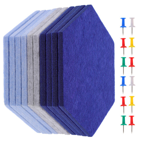 20Pièces Tableau D'affichage Hexagonal En Feutre Pour Mur 1