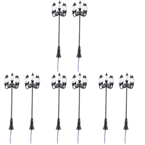 8Pièces Mini Lampes De Jardin Et Maison Figurines Décoratives 1