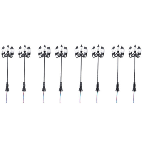 8Pièces Mini Lampes De Jardin Et Maison Figurines Décoratives 2