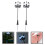 8Pièces Mini Lampes De Jardin Et Maison Figurines Décoratives 8