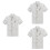 3Pièces Blouse De Chef Respirante Pour Restaurant Et 5