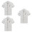 3Pièces Blouse De Chef Respirante Pour Restaurant Et 6