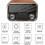 High-end Portable Bluetooth Speaker Retro Radio 3