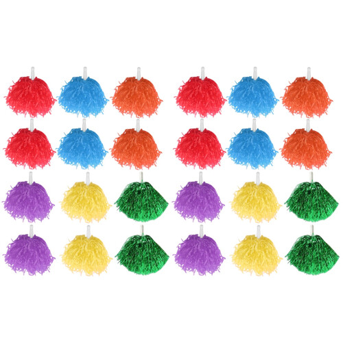 24Pièces Pompons Durable Couleurs Variées 1