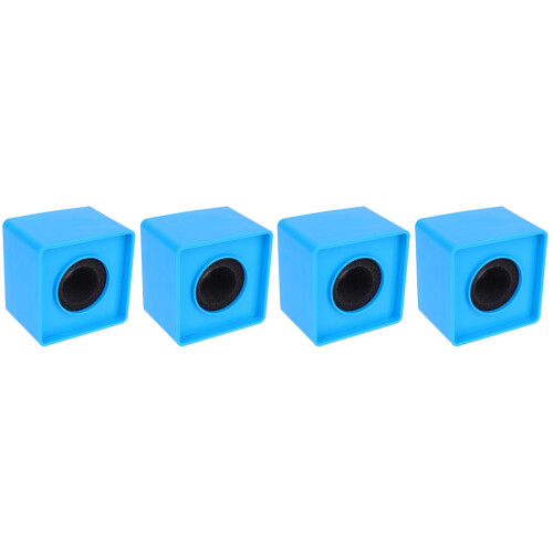 4Pièces Logo Micro ABS Bleu Forme Portable 1