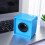 4Pièces Logo Micro ABS Bleu Forme Portable 8