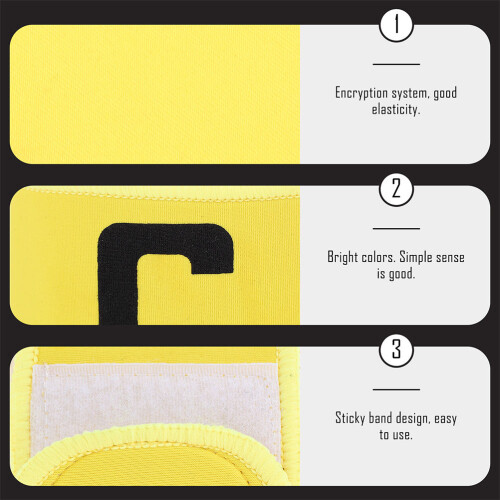 3Pièces Brassard Élastique Football Accessoire 2