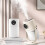 Home Large Capacity Atomizer USB Silent Night Light Small Air Purifying Humidifier,Creamy-White 2