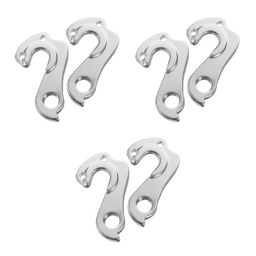 6Pièces De Changement De Aluminium Argent Durable 2