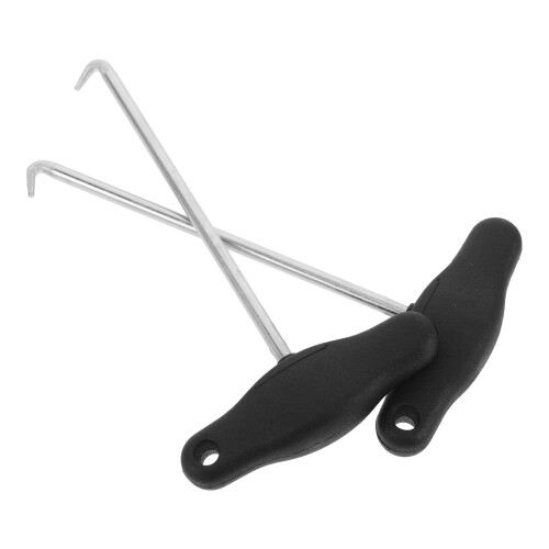 10Pièces Tire-Lacets Outil Portable Acier 1