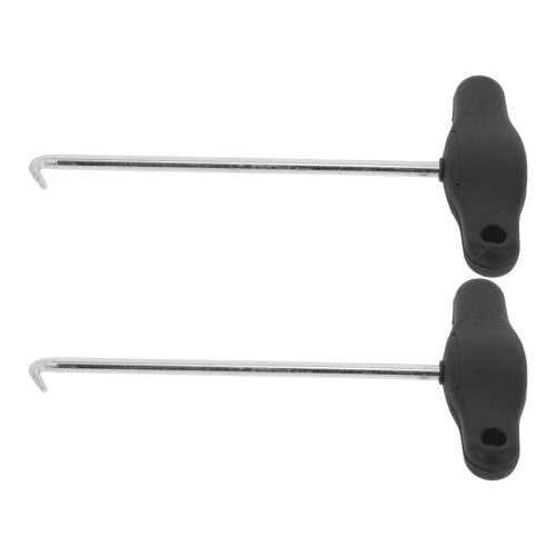 10Pièces Tire-Lacets Outil Portable Acier 2