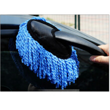 Car Wax Brush Microfiber Duster 30cm Blue for Car, Home & Office