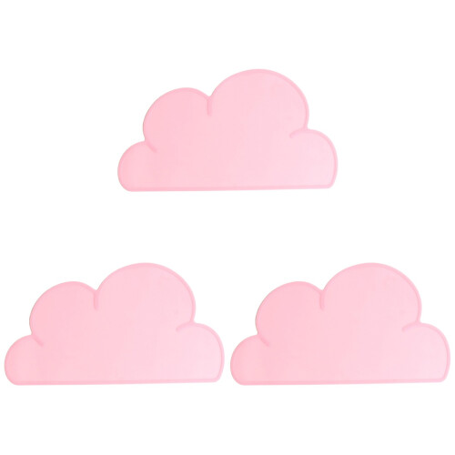 3Pièces Ensembles Silicone Rose Table Nuage Enfants 1