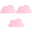 3Pièces Ensembles Silicone Rose Table Nuage Enfants 3