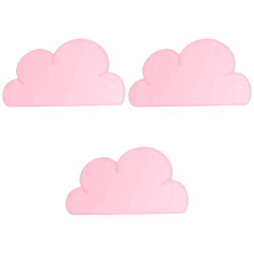 3Pièces Ensembles Silicone Rose Table Nuage Enfants 2