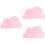 3Pièces Ensembles Silicone Rose Table Nuage Enfants 6