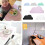 3Pièces Ensembles Silicone Rose Table Nuage Enfants 11