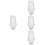 160Pièces Gland Câble Transparent Pour Suspendu DIY Sécurisé 7