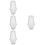 160Pièces Gland Câble Transparent Pour Suspendu DIY Sécurisé 8