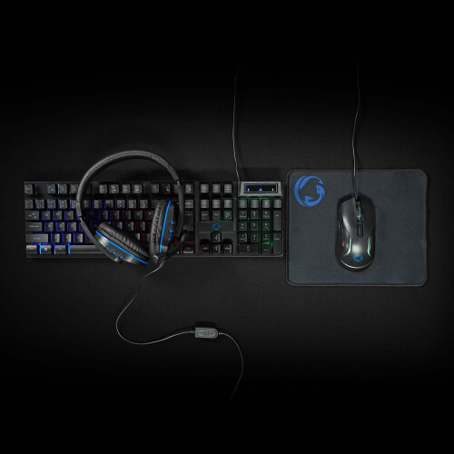Gaming Combo Kit | 5-in-1 | Keyboard, headset, mouse and mouse pad | Black | QWERTY | US Layout 2