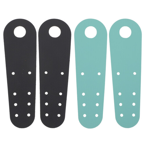 6Paires Protège-Tête Roller Cuir Noir 1