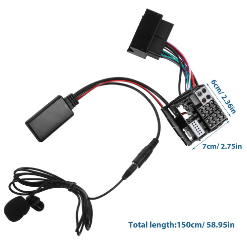 1Ensemble Récepteur Audio Sans Fil 5.0 ABS Avec Micro Pour 2