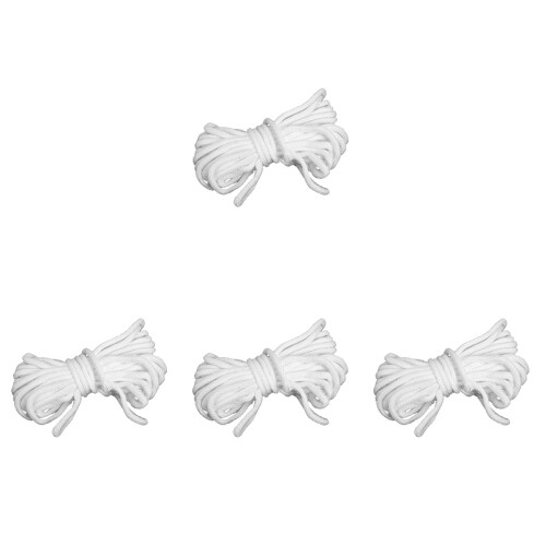 4Pcs Durable White Cotton Plant Watering Rope for Home Hydroponic Use 2