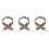 3Pièces Courroies Sac Nylon Large Rose Pour DIY Remplacement 3