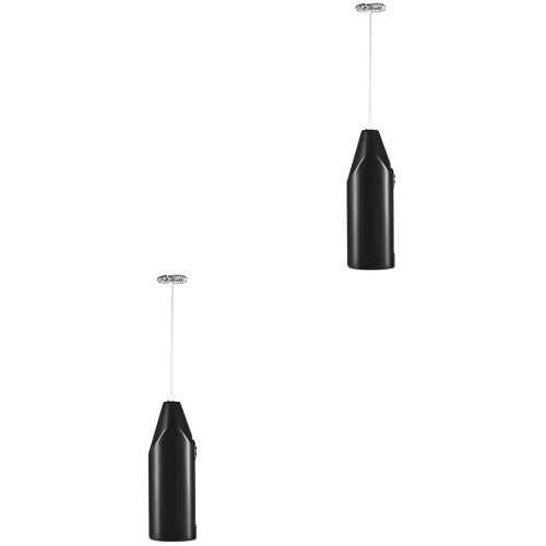 2Pièces Batteur Électrique Noir Usage Maison Souple Résistant 2