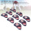 9Pcs Waterproof PU Golf Club Headcover Set 1