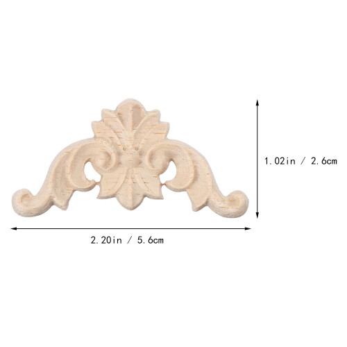 36Pièces Décorations D'angle En Bois Beige Pour Mobilier Élégant 1