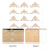 36Pièces Décorations D'angle En Bois Beige Pour Mobilier Élégant 5