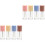 8Pièces Flacons À Rouge À Transparents Colorés, Réutilisables 3