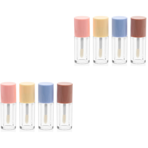 8Pièces Flacons À Rouge À Transparents Colorés, Réutilisables 2