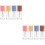 8Pièces Flacons À Rouge À Transparents Colorés, Réutilisables 6