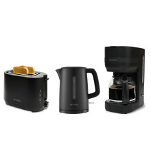 Paket Frühstücksserie Mattschwarze Serie