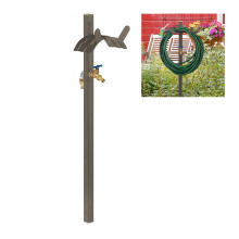 Frittstående kran med slangeholder