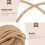 1Ensemble De Jute Élégante Kaki Pour Accessoires De 5