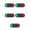 5Pièces Noir Signal Porte 3