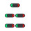 5Pièces Noir Signal Porte 8