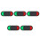 5Pièces Noir Signal Porte 11