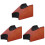 3Pièces Support Manche Guitare Bois Durable Marron 4