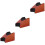 3Pièces Support Manche Guitare Bois Durable Marron 7