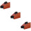 3Pièces Support Manche Guitare Bois Durable Marron 11