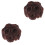 2Pièces Accessoire Chignon Marron Fleurs Facile Volume 3