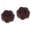 2Pièces Accessoire Chignon Marron Fleurs Facile Volume 4
