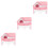 3Pièces Abri Hamster Double Étages Rose Petite De Jeu 5