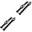 4Pièces Sangles Boucles Universelles Noir Pour À Roulettes 5