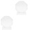 2Pièces Trophées Transparente Décoratifs Simples Délicats 8