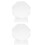 2Pièces Trophées Transparente Décoratifs Simples Délicats 10